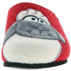 Damen Hausschuhe Pantoffeln Naturwollfilz (Schaf) Rot - Rot -Schuhgeschäft 12669239 04