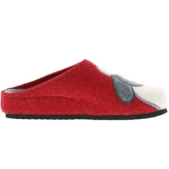 Damen Hausschuhe Pantoffeln Naturwollfilz (Schaf) Rot - Rot -Schuhgeschäft 12669239 06