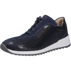 Finn Comfort Damen Comfort Schnürschuh Komfort-Halbschuhe - Blau