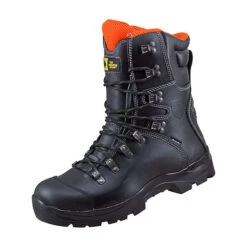 Forstschutzstiefel Forststiefel Bergen S3 Klasse 2 Sympatex - Schwarz-kombi