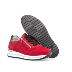 Gabor Comfort Sneaker Low Rauleder Rot Sneakers Low - Rot -Schuhgeschäft 16260088 05