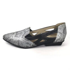 Tiggers Tiggers Carmen 04 Schwarz Weiss Silber Slipper - Schwarz/weiß -Schuhgeschäft 16355512 02