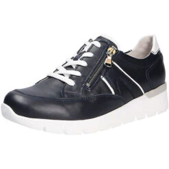 Waldläufer Damen Comfort Schnürschuh Komfort-Halbschuhe - Blau