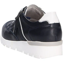 Waldläufer Damen Comfort Schnürschuh Komfort-Halbschuhe - Blau -Schuhgeschäft 18283984 03