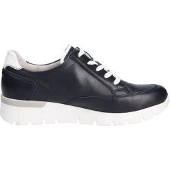 Waldläufer Damen Comfort Schnürschuh Komfort-Halbschuhe - Blau -Schuhgeschäft 18283984 05