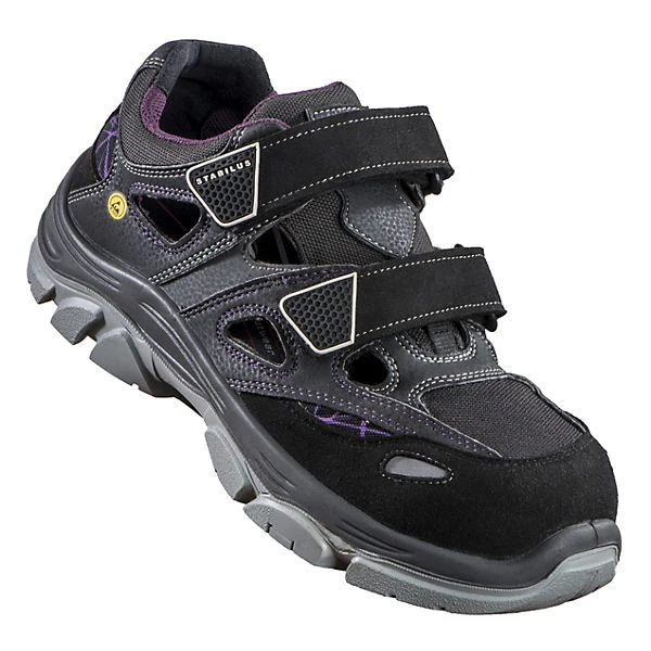 ESD Sicherheitssandale DANA AIR S1 Sicherheitssandalen - Schwarz/lila 3 ESD Sicherheitssandale DANA AIR S1 Sicherheitssandalen - Schwarz/lila