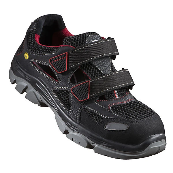 ESD Sicherheitssandale THILO AIR S1 Sicherheitssandalen - Schwarz/rot 3 ESD Sicherheitssandale THILO AIR S1 Sicherheitssandalen - Schwarz/rot