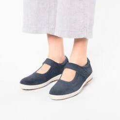 Mary Jane Leder Velours Komfort-Ballerinas 10 Mary Jane Leder Velours Komfort-Ballerinas -Schuhgeschäft 22173434 02