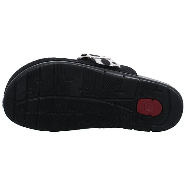 Rohde Damen Hausschuhe Slipper Hausschuh Gemütlich Puschen Textil Animal Print Hausschuhe - Schwarz 4 Rohde Damen Hausschuhe Slipper Hausschuh Gemütlich Puschen Textil Animal Print Hausschuhe - Schwarz – Bild 2