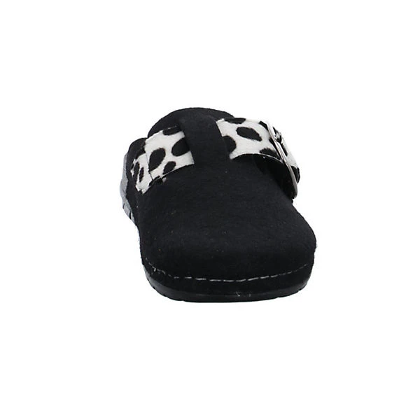 Rohde Damen Hausschuhe Slipper Hausschuh Gemütlich Puschen Textil Animal Print Hausschuhe - Schwarz 5 Rohde Damen Hausschuhe Slipper Hausschuh Gemütlich Puschen Textil Animal Print Hausschuhe - Schwarz – Bild 3