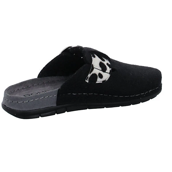 Rohde Damen Hausschuhe Slipper Hausschuh Gemütlich Puschen Textil Animal Print Hausschuhe - Schwarz 9 Rohde Damen Hausschuhe Slipper Hausschuh Gemütlich Puschen Textil Animal Print Hausschuhe - Schwarz – Bild 7