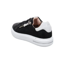 Salamander Damen Schnürhalbschuhe Lucina Schnürschuh Freizeit Sport Schuhe Veloursleder Bedruckt Schnürschuhe - Schwarz -Schuhgeschäft 24044240 05