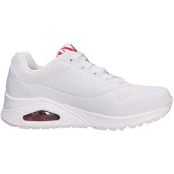 Skechers Damen Sportiver Schnürschuh/Sneaker Sneakers Low - Weiß -Schuhgeschäft 24343077 05