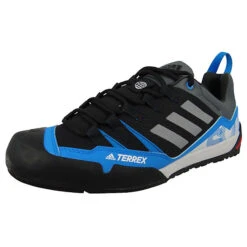ADIDAS PERFORMANCE Herren Wanderschuhe Terrex Swift Solo 2 S24011 Schwarz Core Black Textil/Synthetik Mit Traxion Schnürschuhe - Schwarz