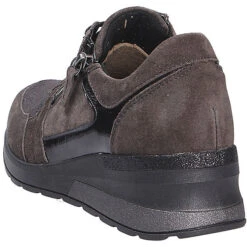 Waldläufer Damen Comfort Schnürschuh Komfort-Halbschuhe - Grau -Schuhgeschäft 26458657 03
