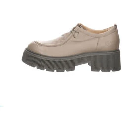 MJUS Damen Schnürhalbschuhe Halbschuhe Klassisch Elegant Schuhe Glattleder Uni Schnürschuhe - Beige -Schuhgeschäft 26627945 02