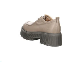 MJUS Damen Schnürhalbschuhe Halbschuhe Klassisch Elegant Schuhe Glattleder Uni Schnürschuhe - Beige -Schuhgeschäft 26627945 07