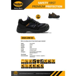 Dockers By Gerli Dockers Sicherheitsschuh Dockers Giga Low S3 - Schwarz -Schuhgeschäft 27215395 08