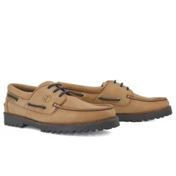 Herren Bootsschuhe Lamu Kamel Und Braun Nubukleder - Braun -Schuhgeschäft 27312880 04