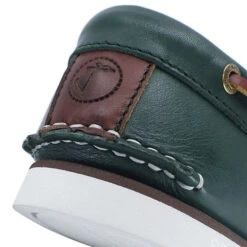Herren Bootsschuhe Fakarava Grün Leder -Schuhgeschäft 27312990 06