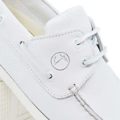 Damen Bootsschuhe Shoal Leder Weiß - Weiß -Schuhgeschäft 27313008 06