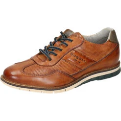 Bugatti Simone Comfort Klassische Halbschuhe - Cognac