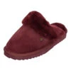 Warmbat Flurry Suede Lammfell-Hausschuhe - Rot -Schuhgeschäft 28404008 01