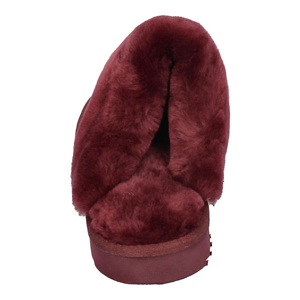 Warmbat Flurry Suede Lammfell-Hausschuhe - Rot 7 Warmbat Flurry Suede Lammfell-Hausschuhe - Rot – Bild 5