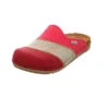 Fischer Damen Hausschuhe Slipper Sarah Hausschuh Gemütlich Puschen Textil Gestreift Hausschuhe - Pink -Schuhgeschäft 28524406 01