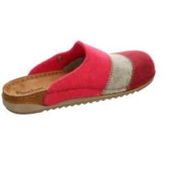 Fischer Damen Hausschuhe Slipper Sarah Hausschuh Gemütlich Puschen Textil Gestreift Hausschuhe - Pink -Schuhgeschäft 28524406 05