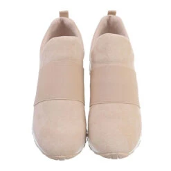 Sneakers Low , Keilabsatz/Wedge, Metallisch - Hellbraun -Schuhgeschäft 29756741 04