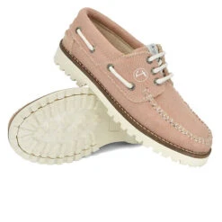 Damen Bootsschuhe Hanf Und Vegan Pasjaca Rosa - Rosa -Schuhgeschäft 29825208 02