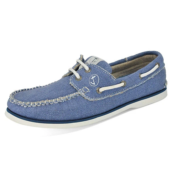 Herren Bootsschuhe Hanf Und Vegan Fidden Blau - Blau 3 Herren Bootsschuhe Hanf Und Vegan Fidden Blau - Blau