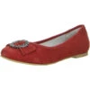 Damen Ballerinas Rot - Rot